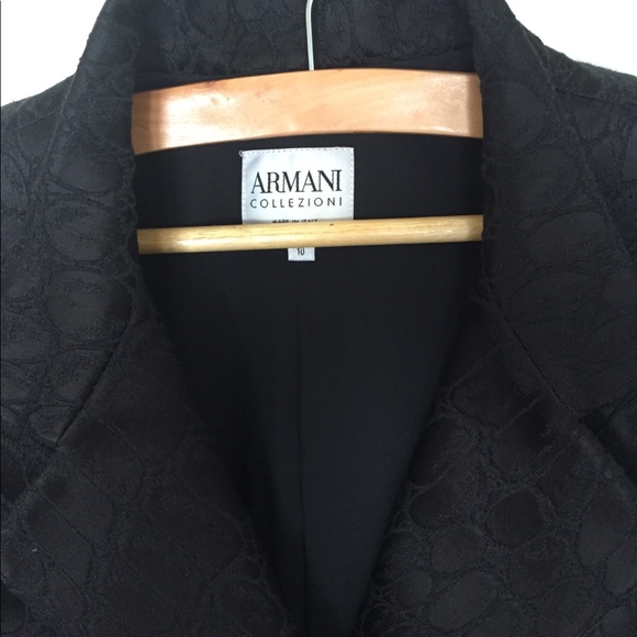 Armani Collezioni blazer jacket black size 10 - Picture 2 of 7